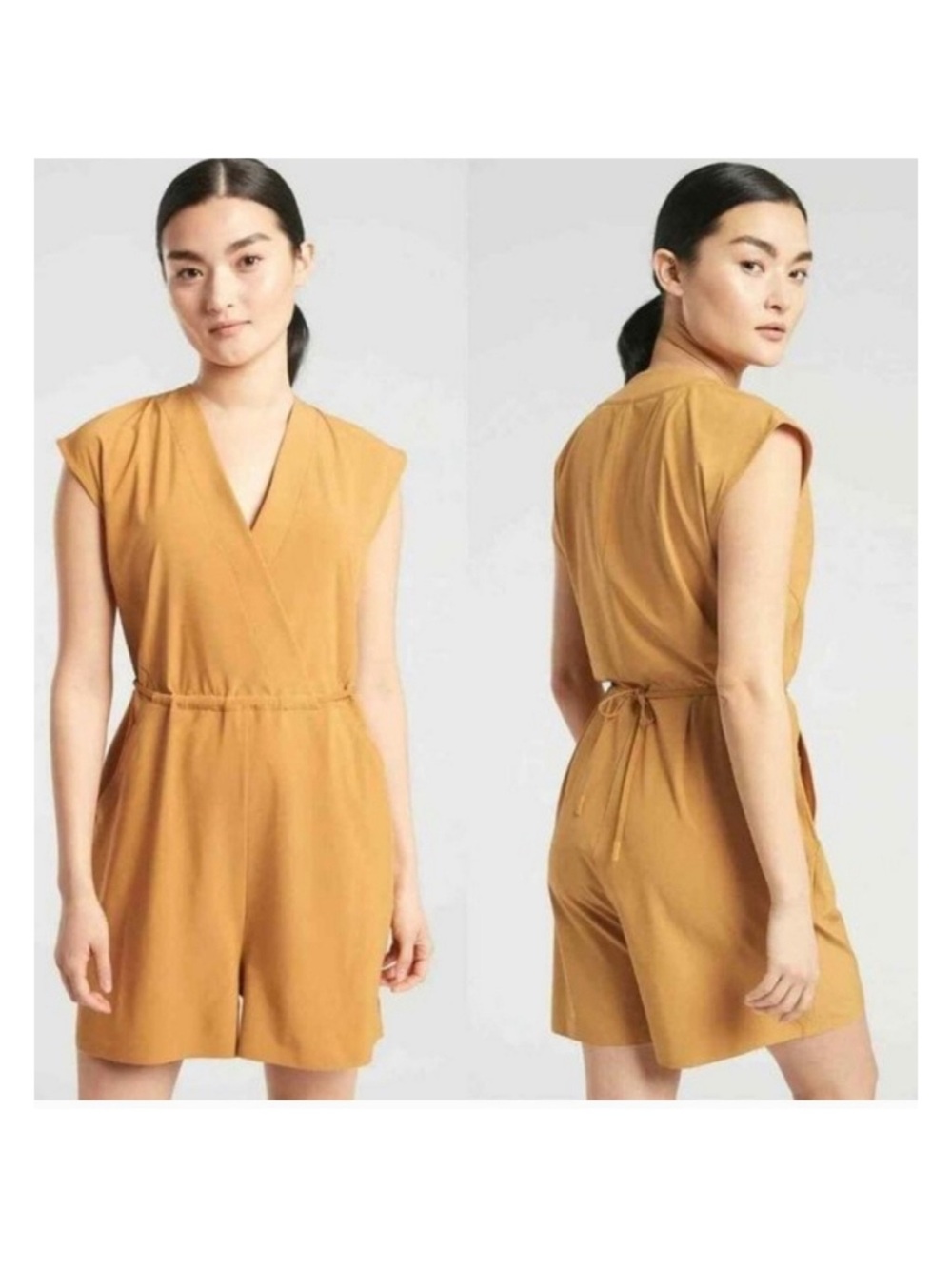 Athleta golden romper M
